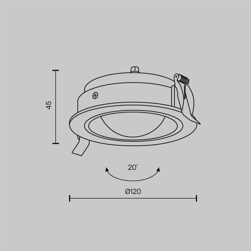 картинка Встраиваемый светильник Technical DL105-12W4K-W от магазина pro-decor.kz