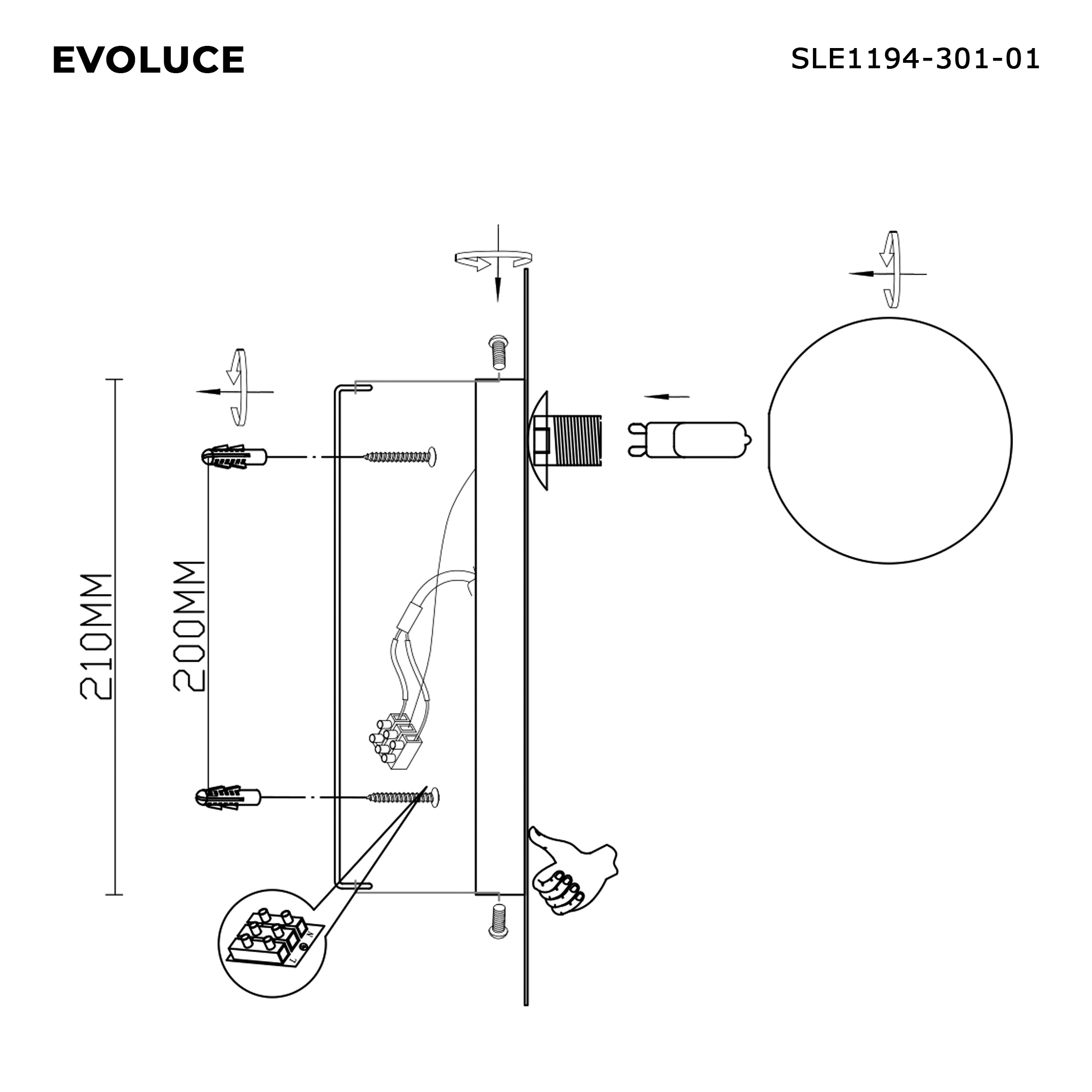 картинка SLE1194-301-01 Светильник настенный  от магазина pro-decor.kz