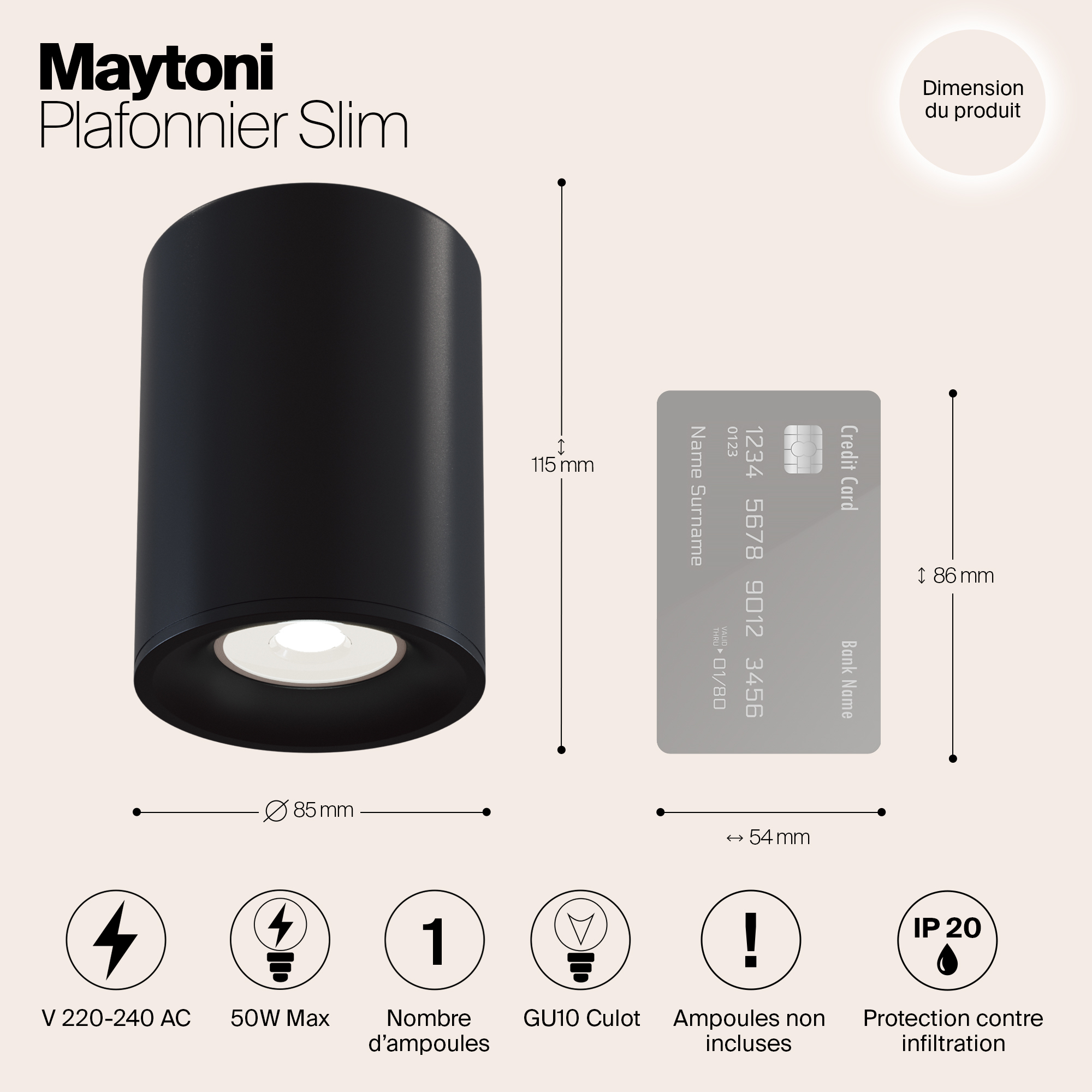 картинка Потолочный светильник Maytoni Alfa C012CL-01B от магазина pro-decor.kz