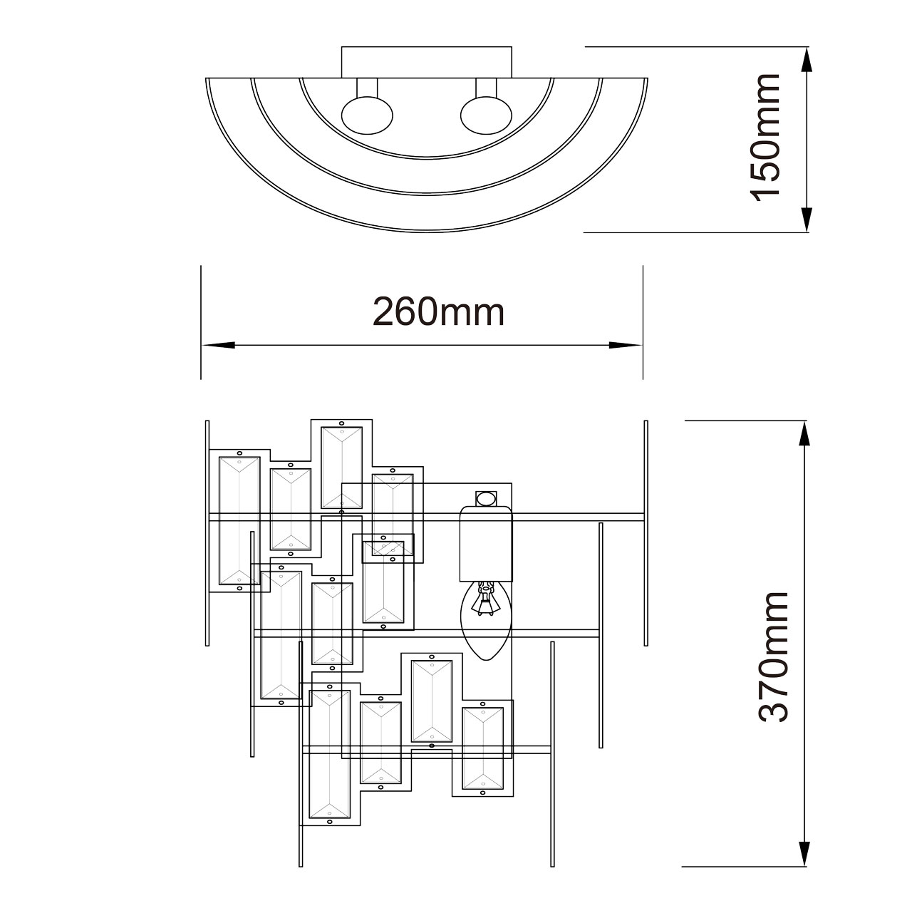 картинка Настенный светильник MW-Light Монарх 2 121020402 от магазина pro-decor.kz