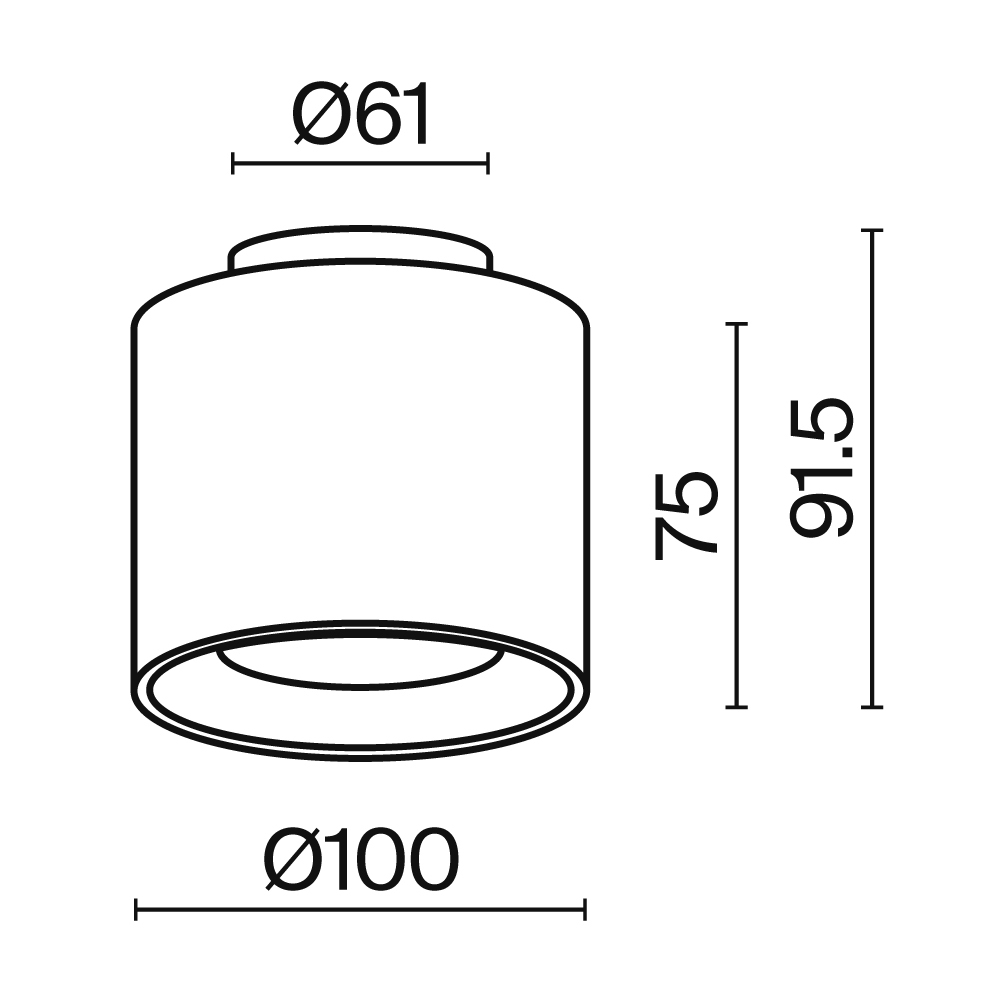 картинка Потолочный светильник Technical C009CW-L12W4K от магазина pro-decor.kz