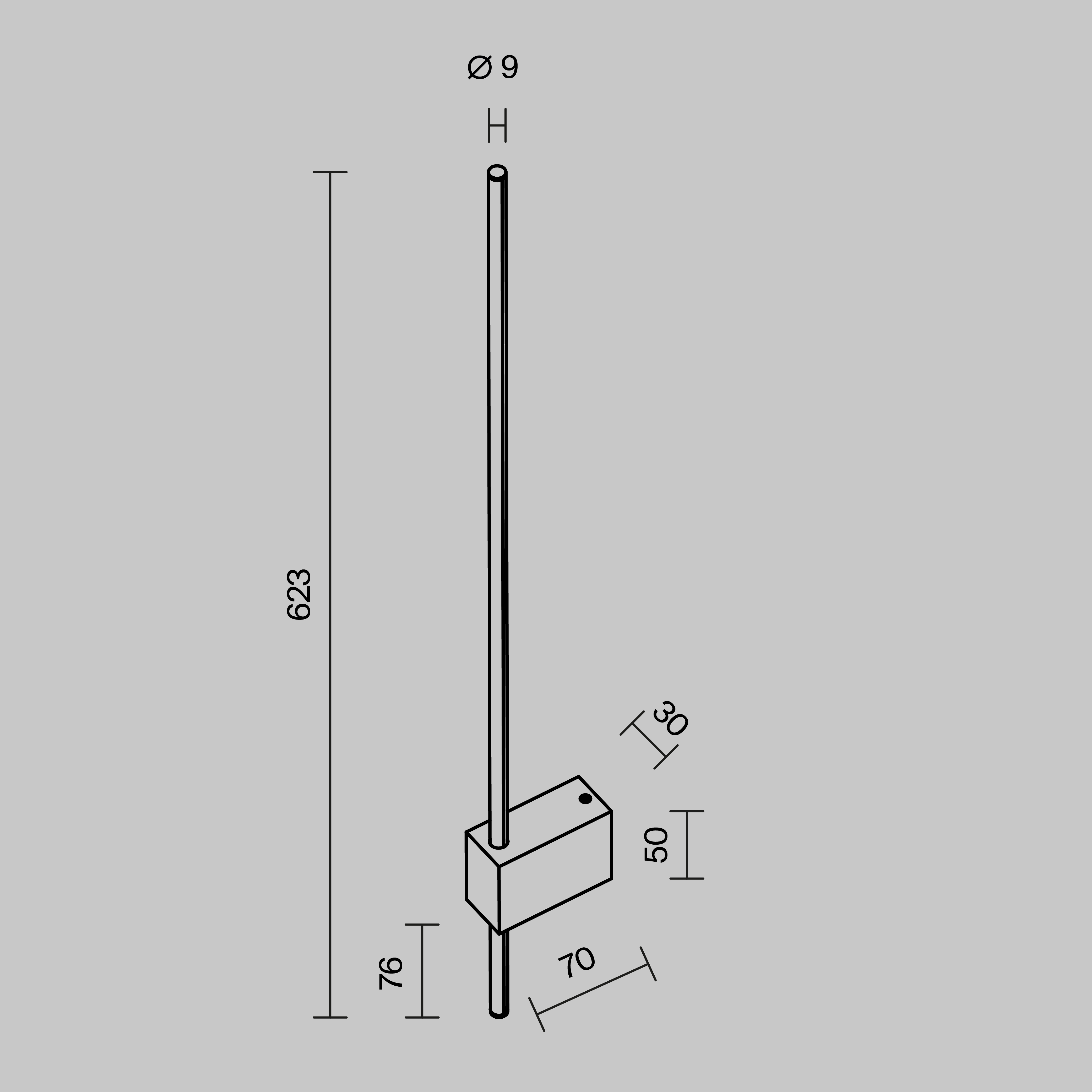 картинка Настенный светильник (бра) Technical C070WL-L6B3K от магазина pro-decor.kz