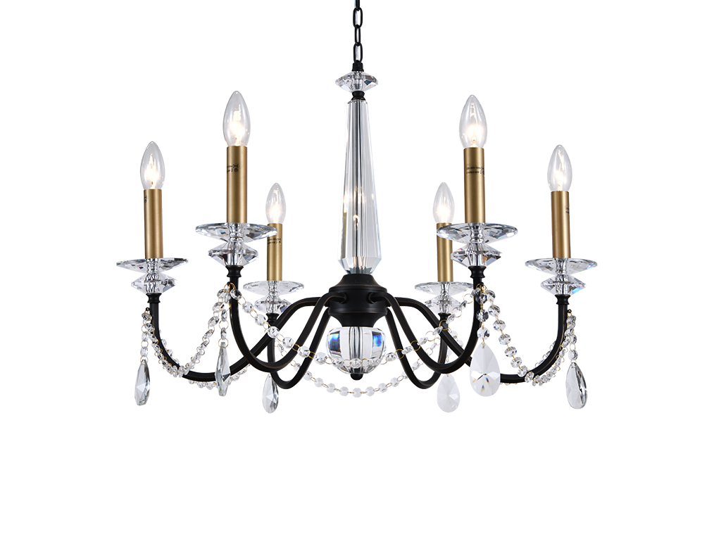 картинка NEWPORT 3970 3976/C black+brass, Люстра от магазина pro-decor.kz