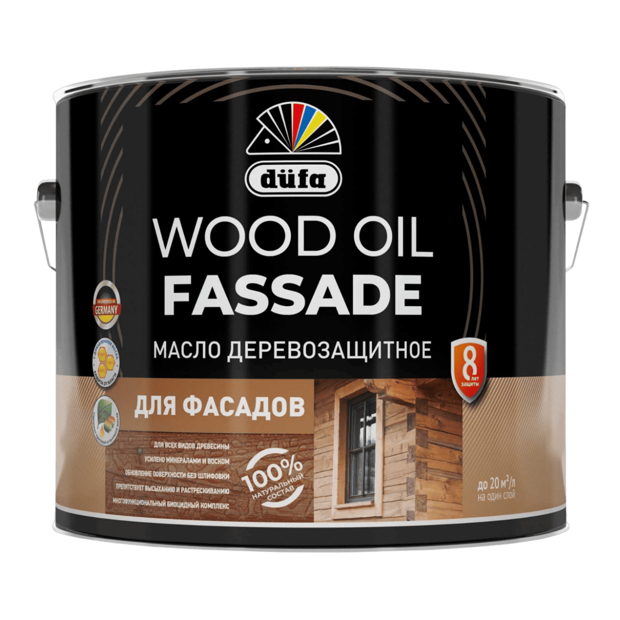 Dufa Масло Wood OIL Fassade бесцветный  1,9л