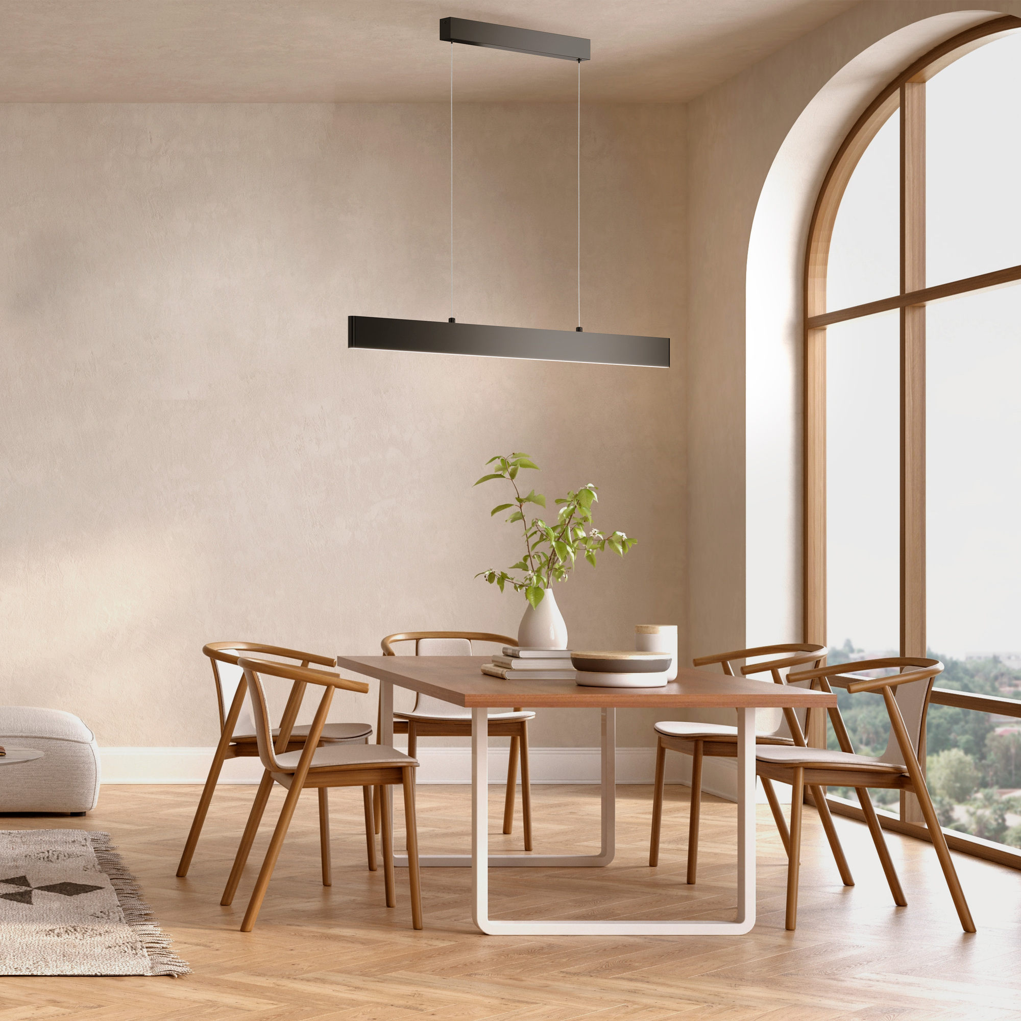 картинка Подвесной светодиодный светильник Maytoni Step P010PL-L23B4K от магазина pro-decor.kz