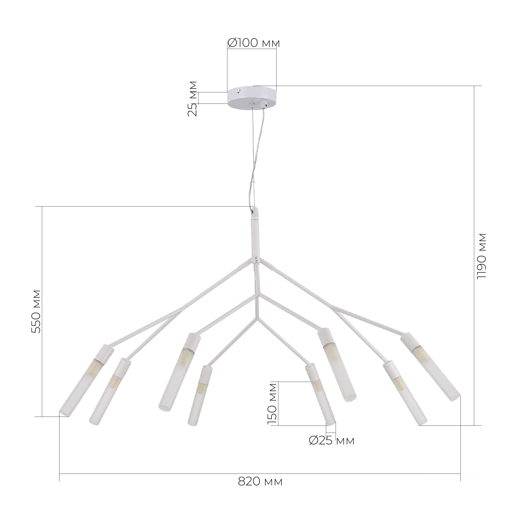 картинка SLE1129-503-08 Светильник подвесной от магазина pro-decor.kz