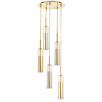 картинка 756052 Люстра CILINO 5х40W GU10 GOLD от магазина pro-decor.kz