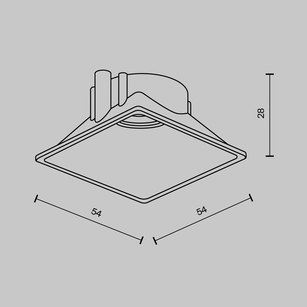 картинка Аксессуар Technical Ring8-10W-SQ-W от магазина pro-decor.kz