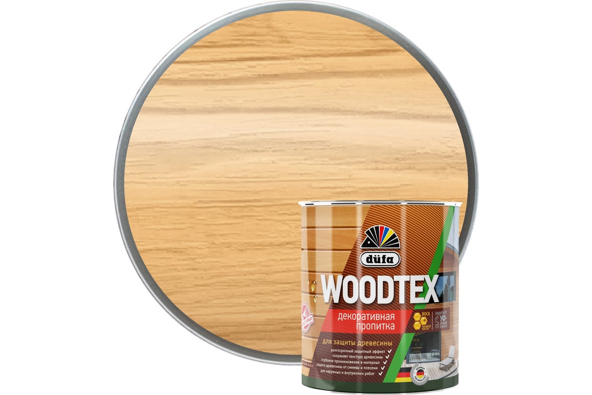 Купить Dufa Пропитка WOOD TEX сосна 0,9л Dufa Пропитка WOOD TEX сосна 0,9л