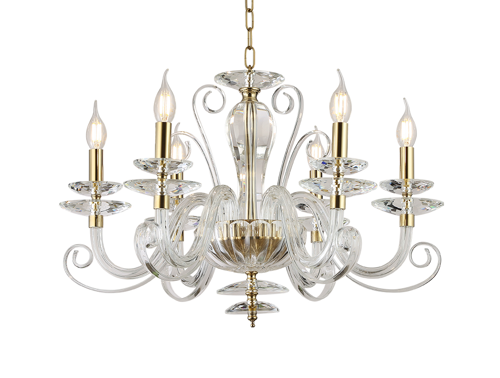 картинка NEWPORT 8570 8576/C gold polished , Люстра от магазина pro-decor.kz