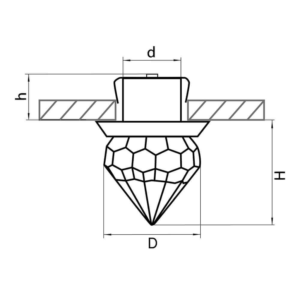 картинка Встраиваемый светодиодный светильник Lightstar Astra 070162 от магазина pro-decor.kz
