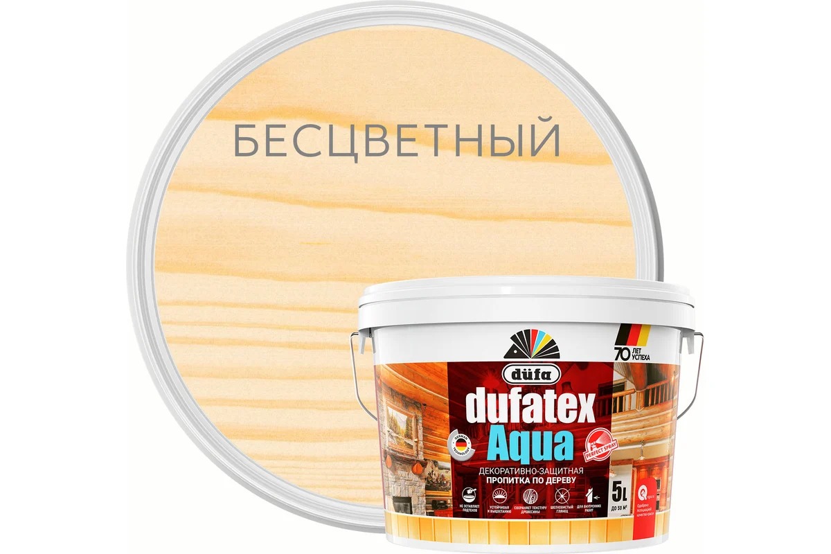 Купить Dufa Пропитка DUFATEX-AQUA бесцветный 5л Dufa Пропитка DUFATEX-AQUA бесцветный 5л