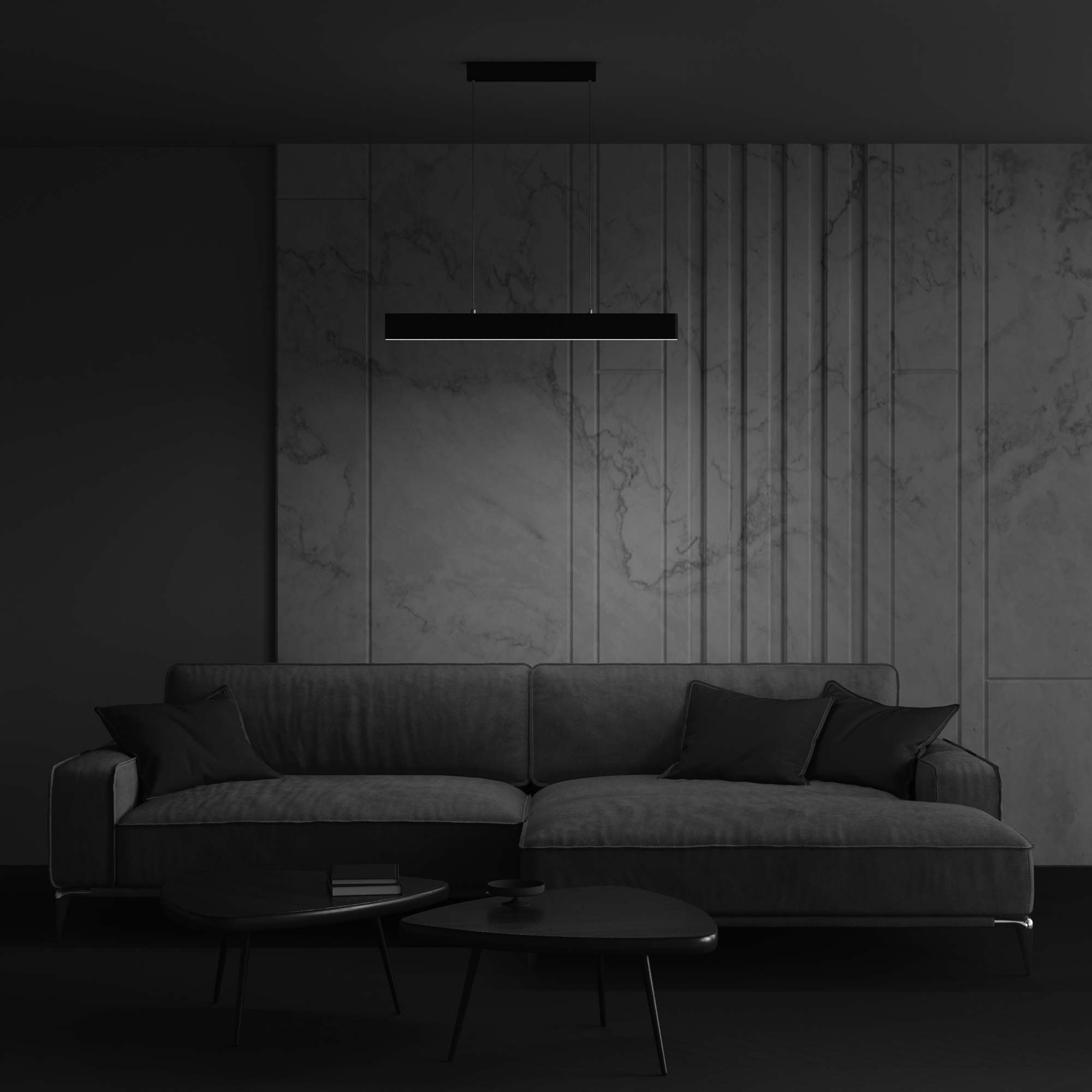 картинка Подвесной светодиодный светильник Maytoni Step P010PL-L23B от магазина pro-decor.kz