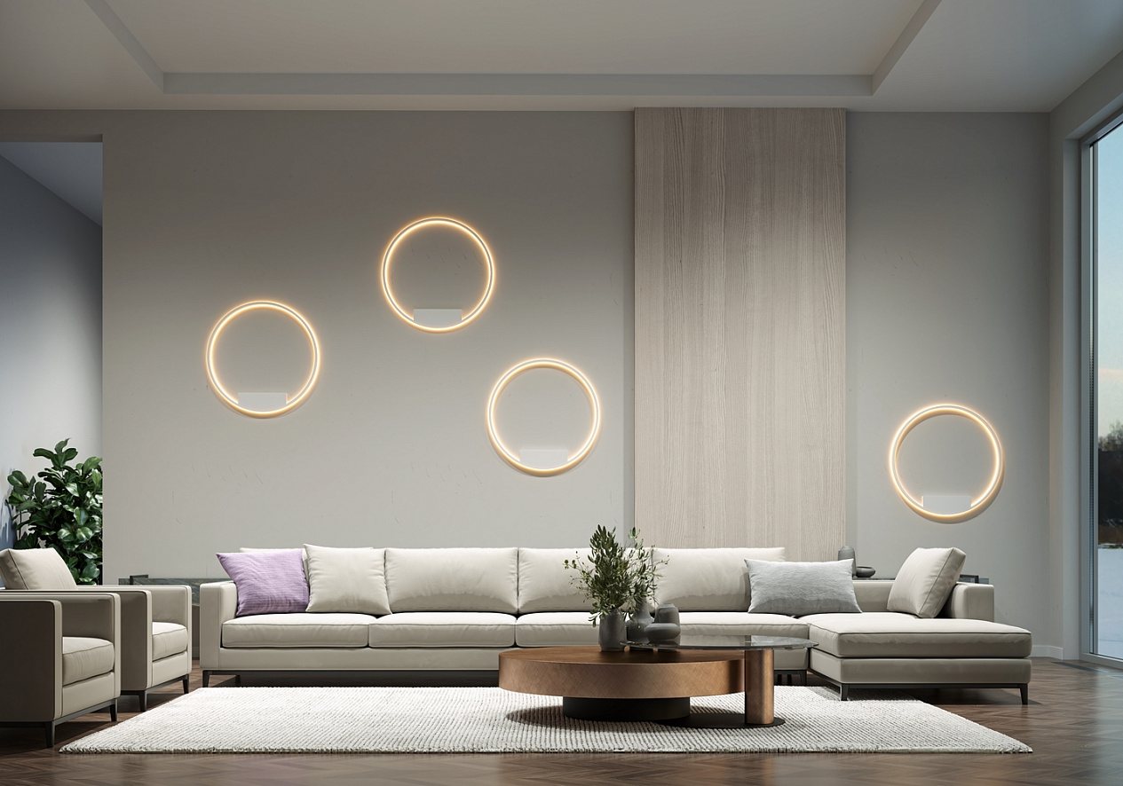 картинка Настенный светильник (бра) Maytoni MOD058WL-L50W4K Rim от магазина pro-decor.kz