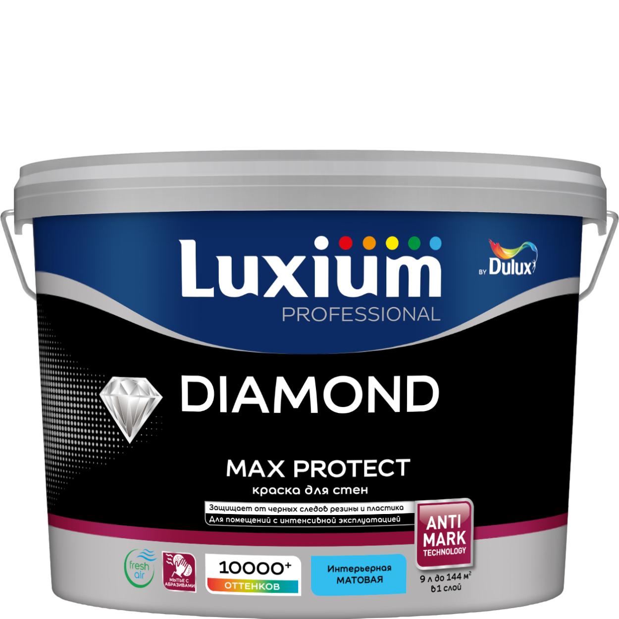 Купить Краска Luxium Prof Diamond Max Protect мт BW9л Краска Luxium Prof Diamond Max Protect мт BW9л