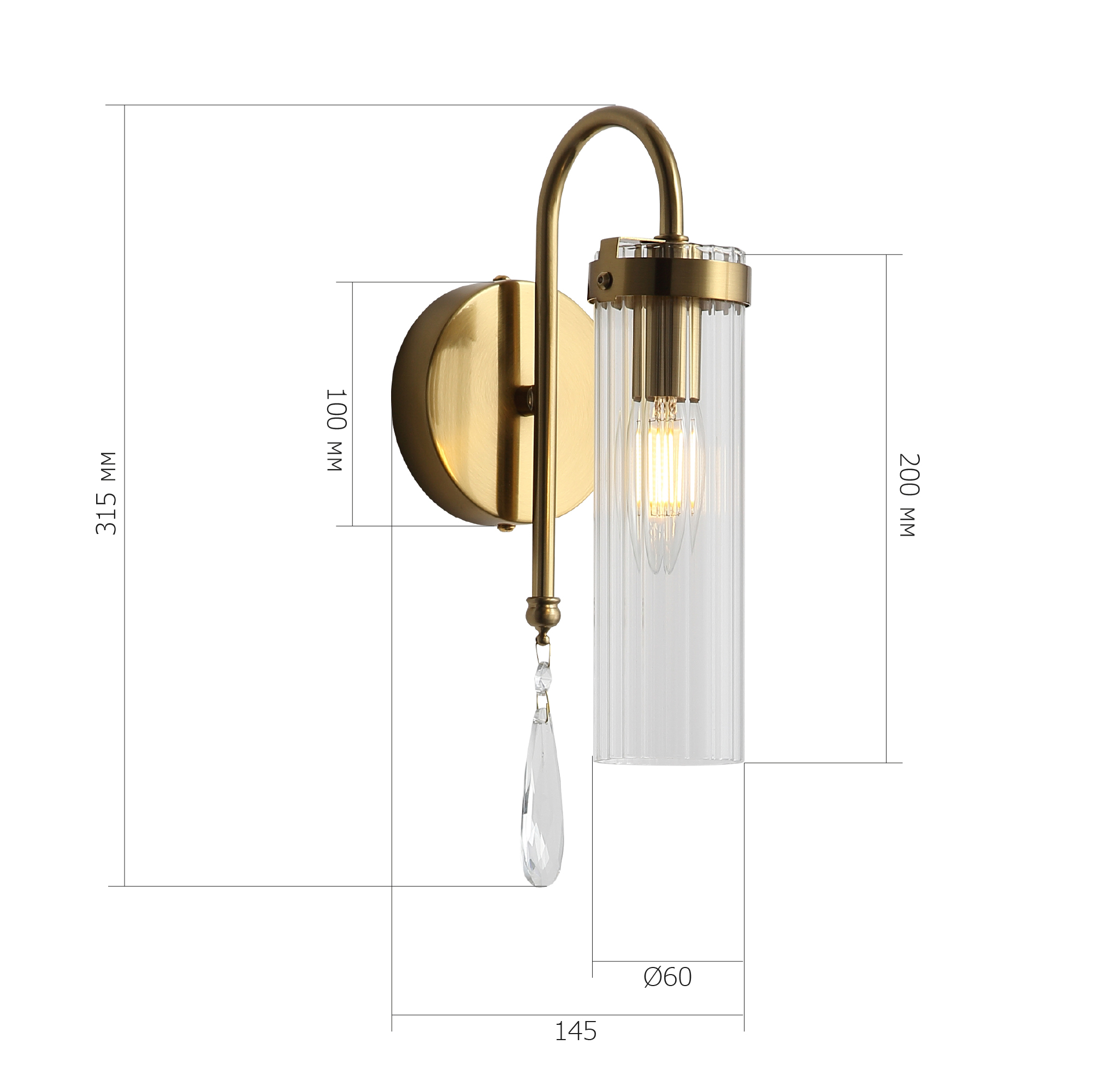 картинка SL1401.301.01 Светильник настенный ST-Luce ЛЮМИНЕРА от магазина pro-decor.kz
