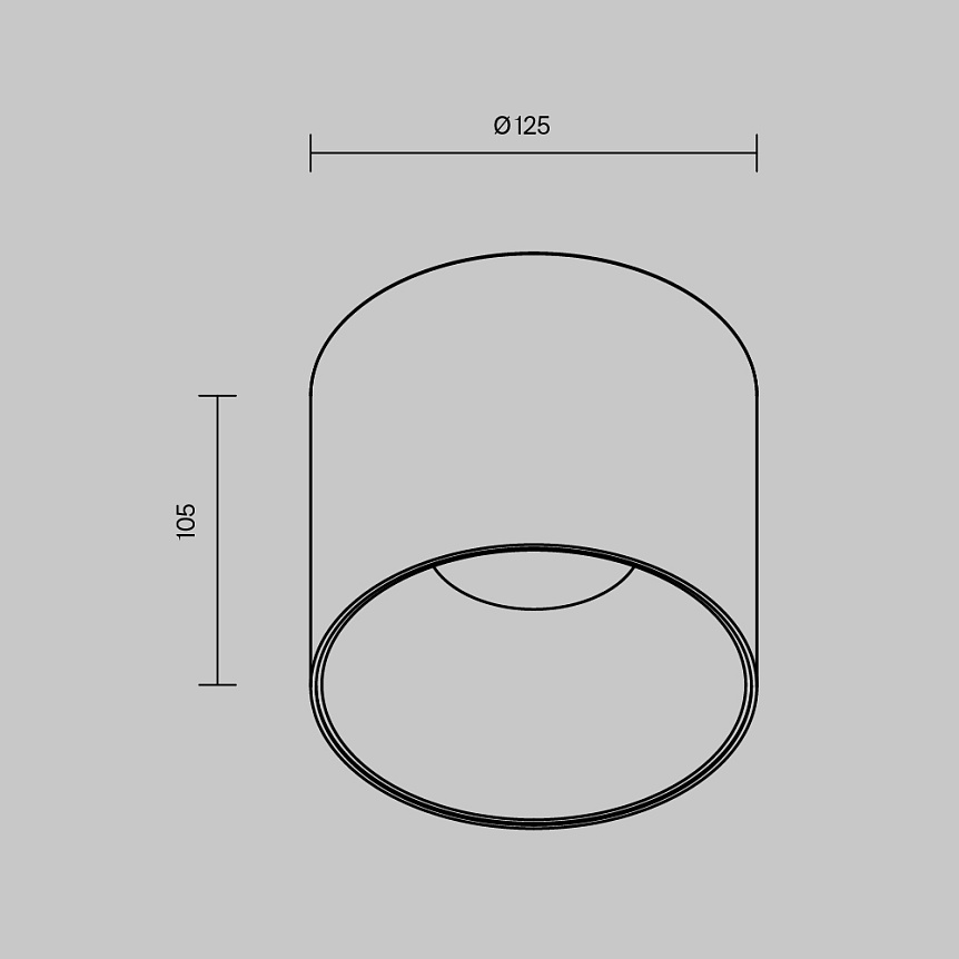 картинка Потолочный светильник Technical C064CL-01-25W4K-RD-WB от магазина pro-decor.kz