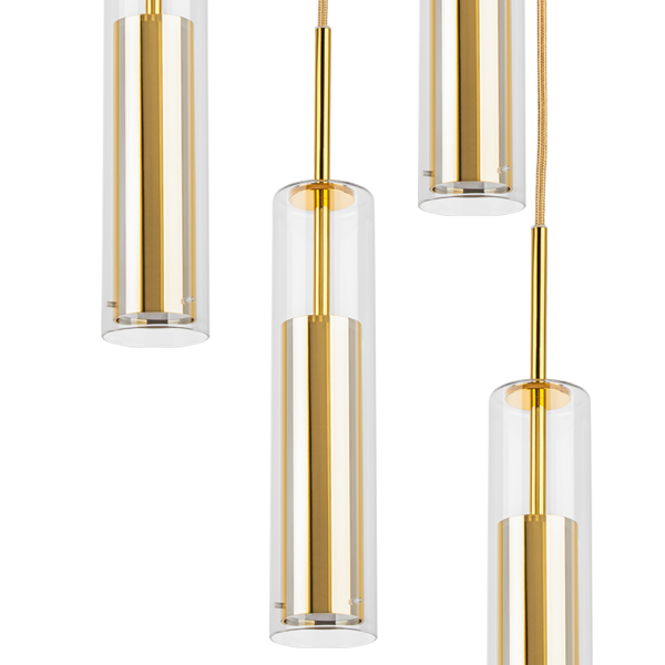 картинка 756052 Люстра CILINO 5х40W GU10 GOLD от магазина pro-decor.kz