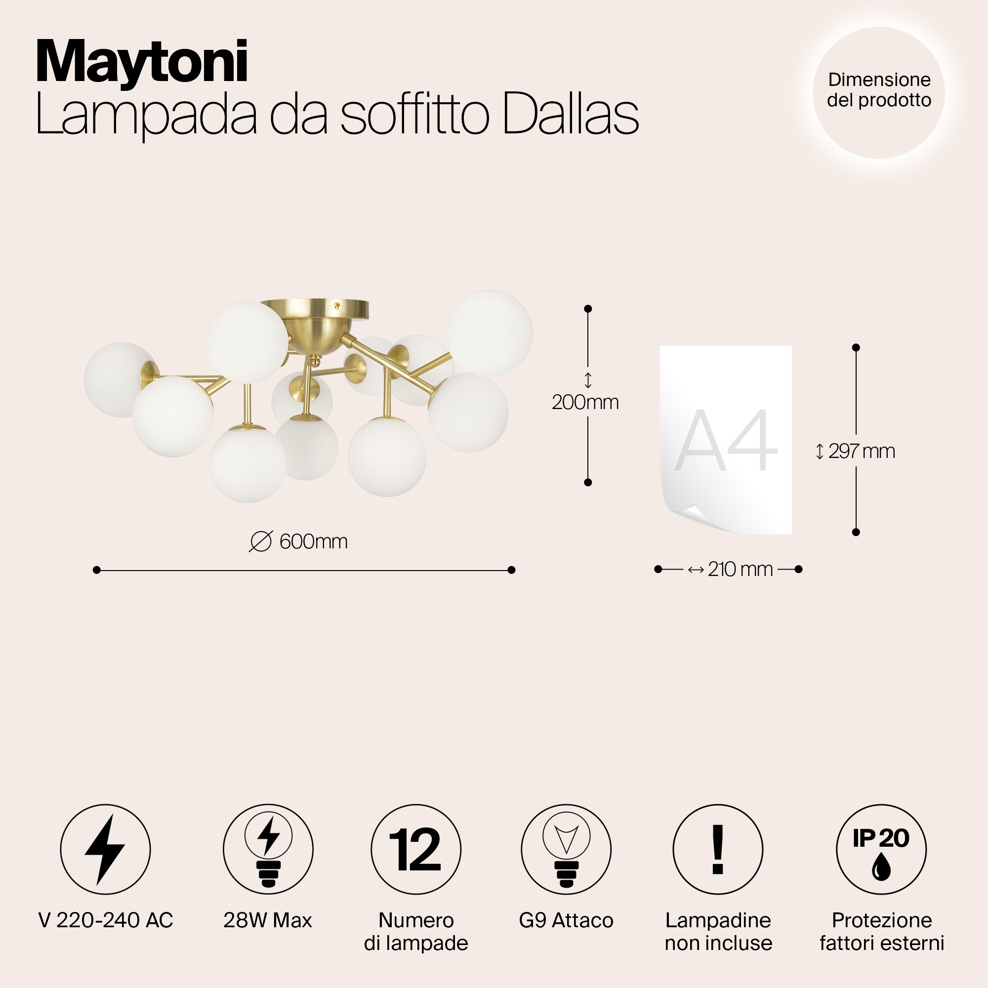 картинка Потолочная люстра  Maytoni MOD545CL-12BS от магазина pro-decor.kz