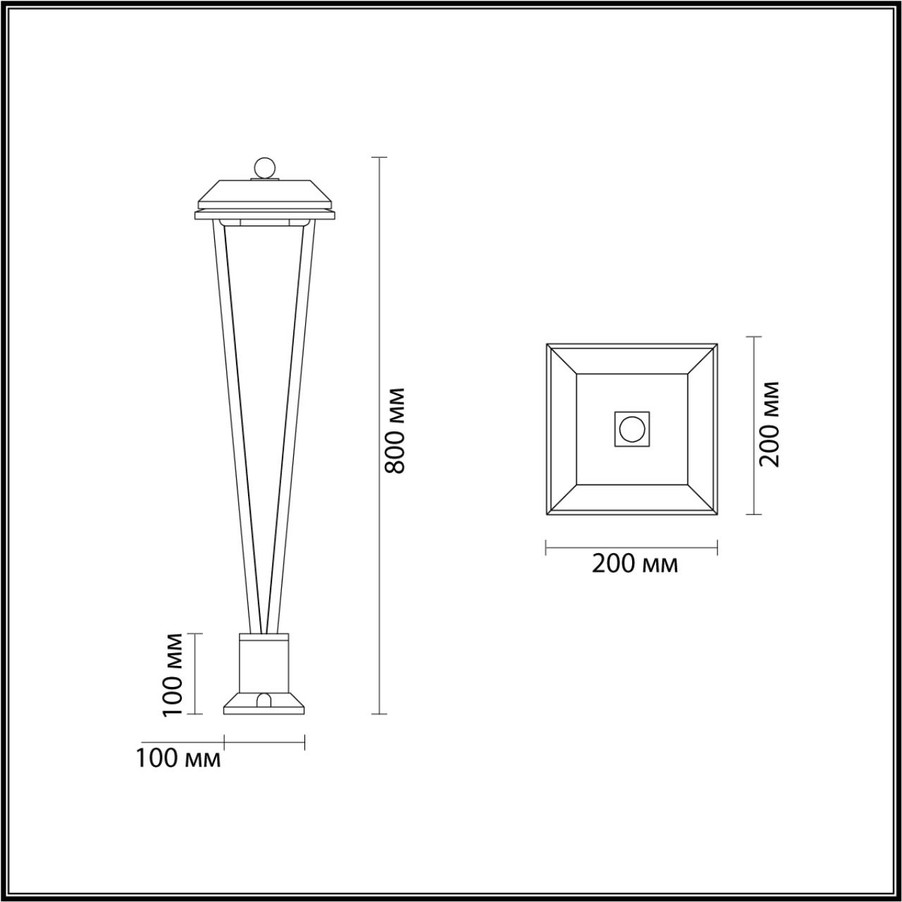 картинка 6655/12GL3 Odeon Light  Уличный светильник TILDA от магазина pro-decor.kz