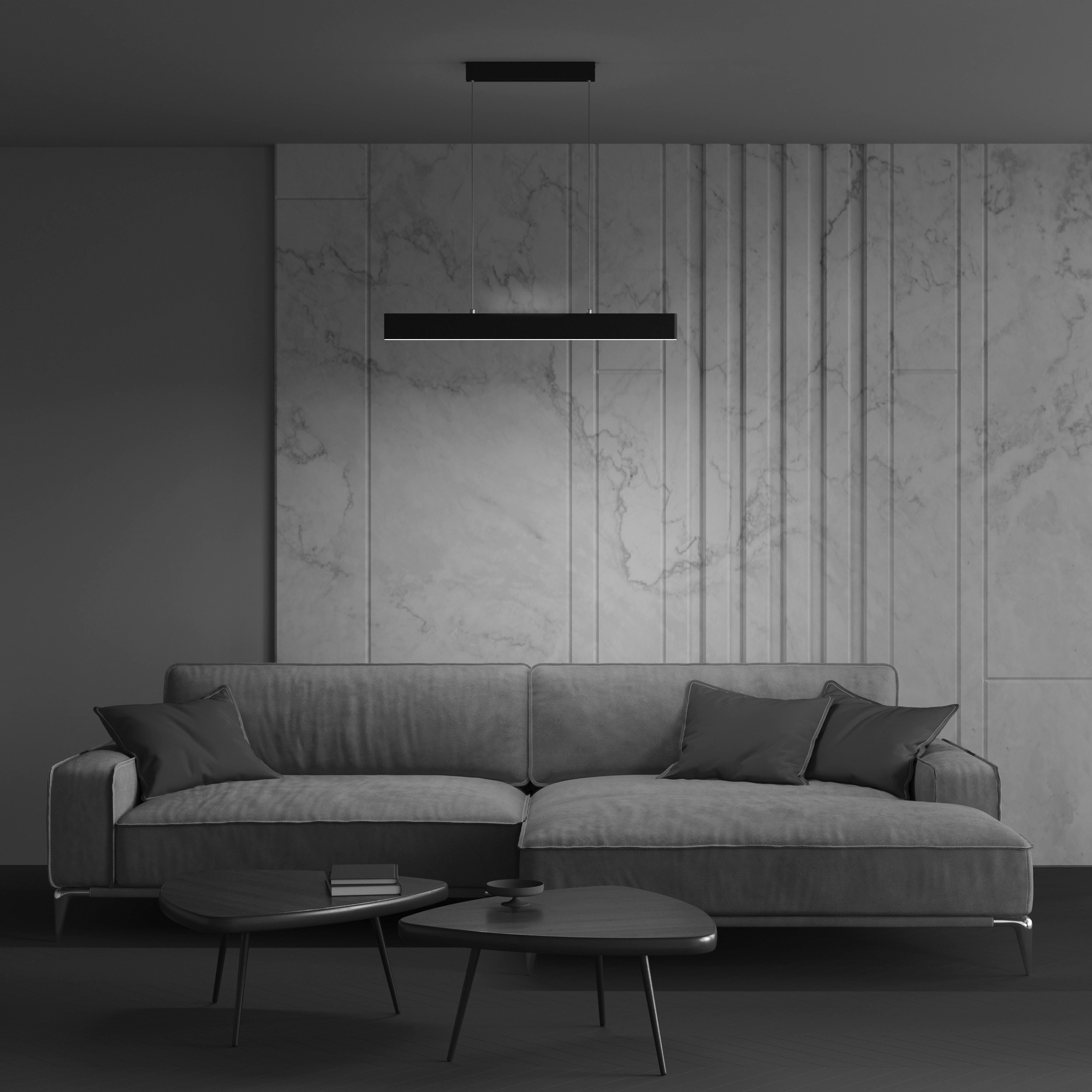 картинка Подвесной светодиодный светильник Maytoni Step P010PL-L23B4K от магазина pro-decor.kz