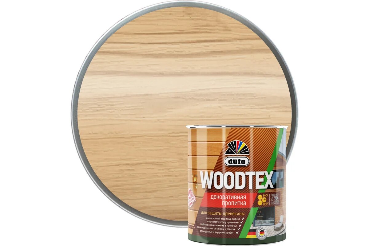 Купить Dufa Пропитка WOOD TEX дуб 0,9л Dufa Пропитка WOOD TEX дуб 0,9л