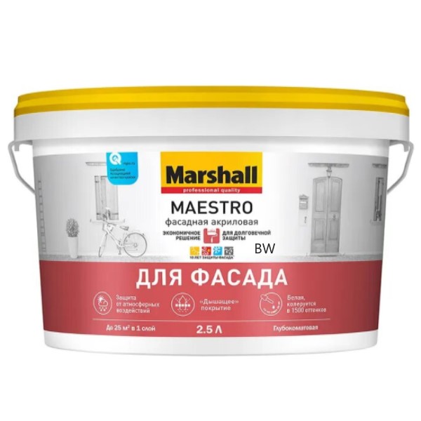 Купить MAESTRO фасадная акриловая BW 2,5 MAESTRO фасадная акриловая BW 2,5