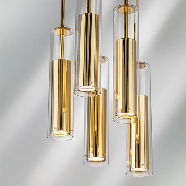 картинка 756052 Люстра CILINO 5х40W GU10 GOLD от магазина pro-decor.kz