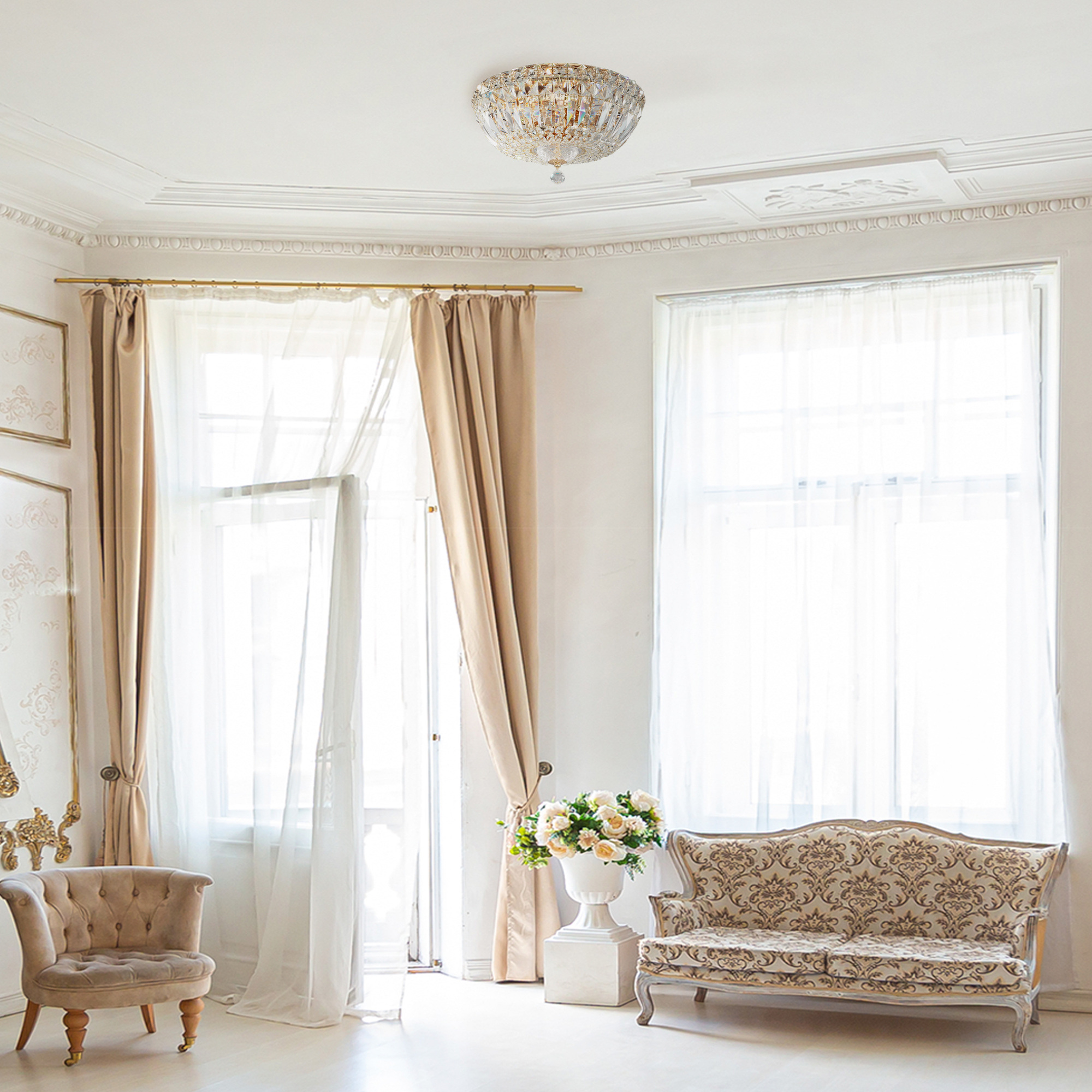 картинка Потолочный светильник Maytoni Basfor DIA100-CL-03-G от магазина pro-decor.kz