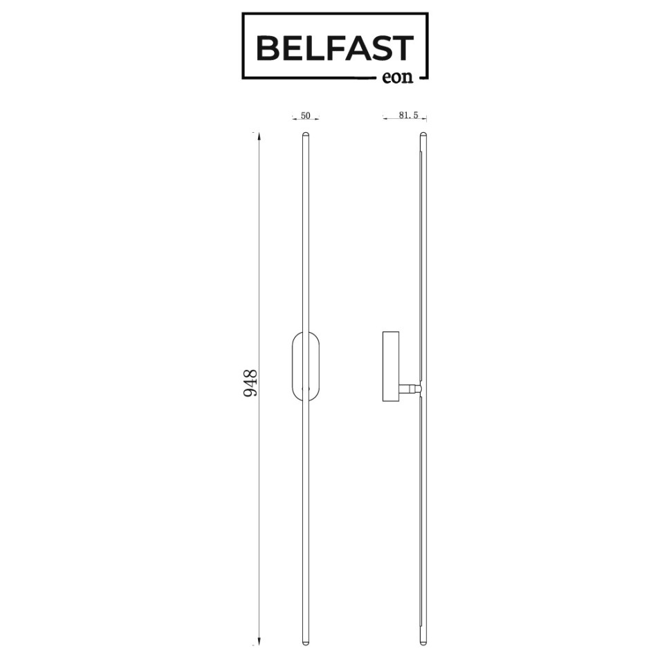 картинка Светильник настенный Belfast Skipton 85001-1W-L BR  от магазина pro-decor.kz