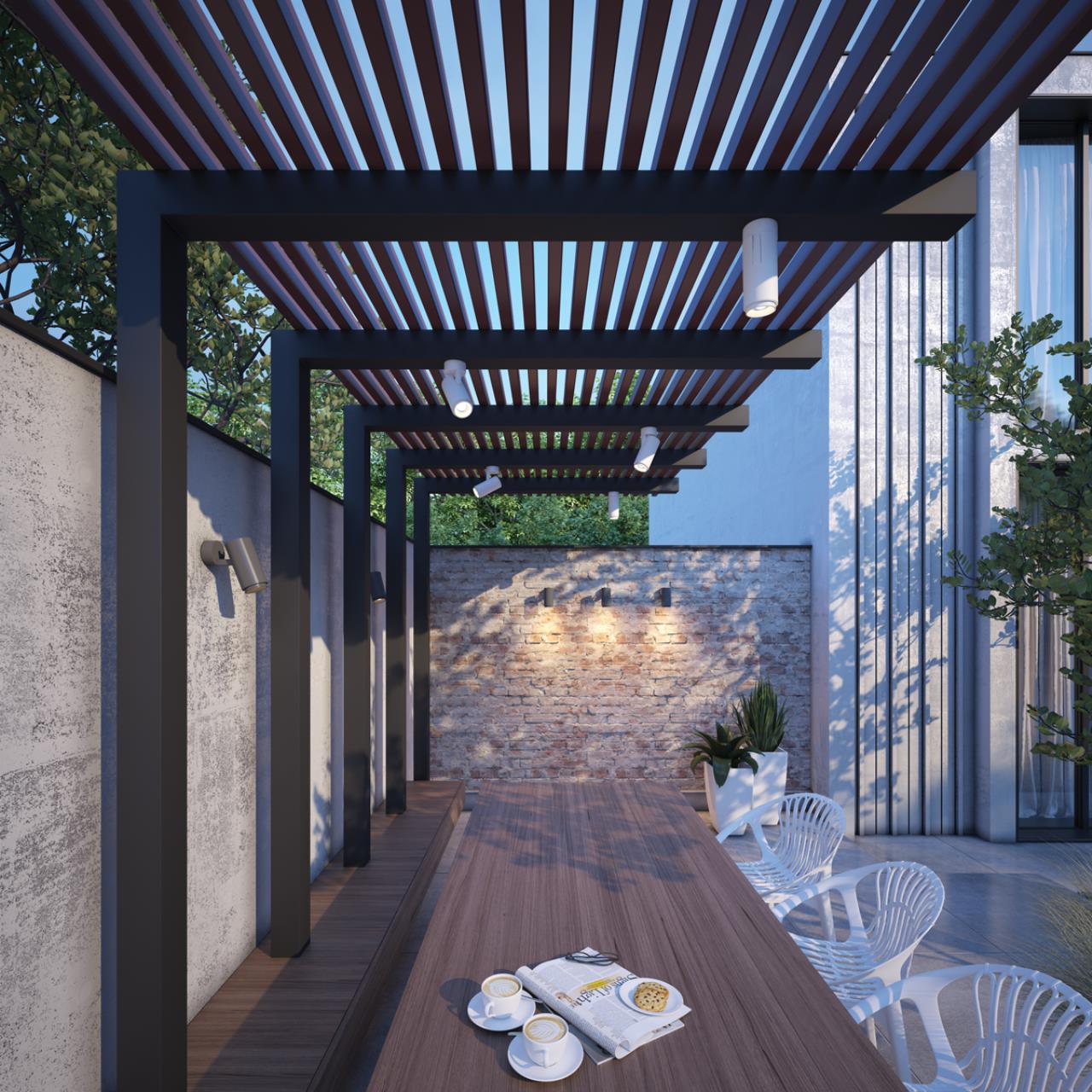 картинка Уличный настенный светодиодный светильник Novotech Street Kaimas 358289 от магазина pro-decor.kz
