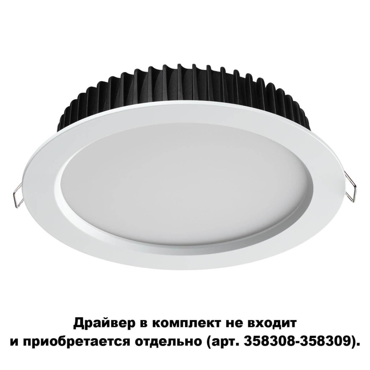 картинка Встраиваемый светодиодный светильник Novotech Spot Drum 358306 от магазина pro-decor.kz