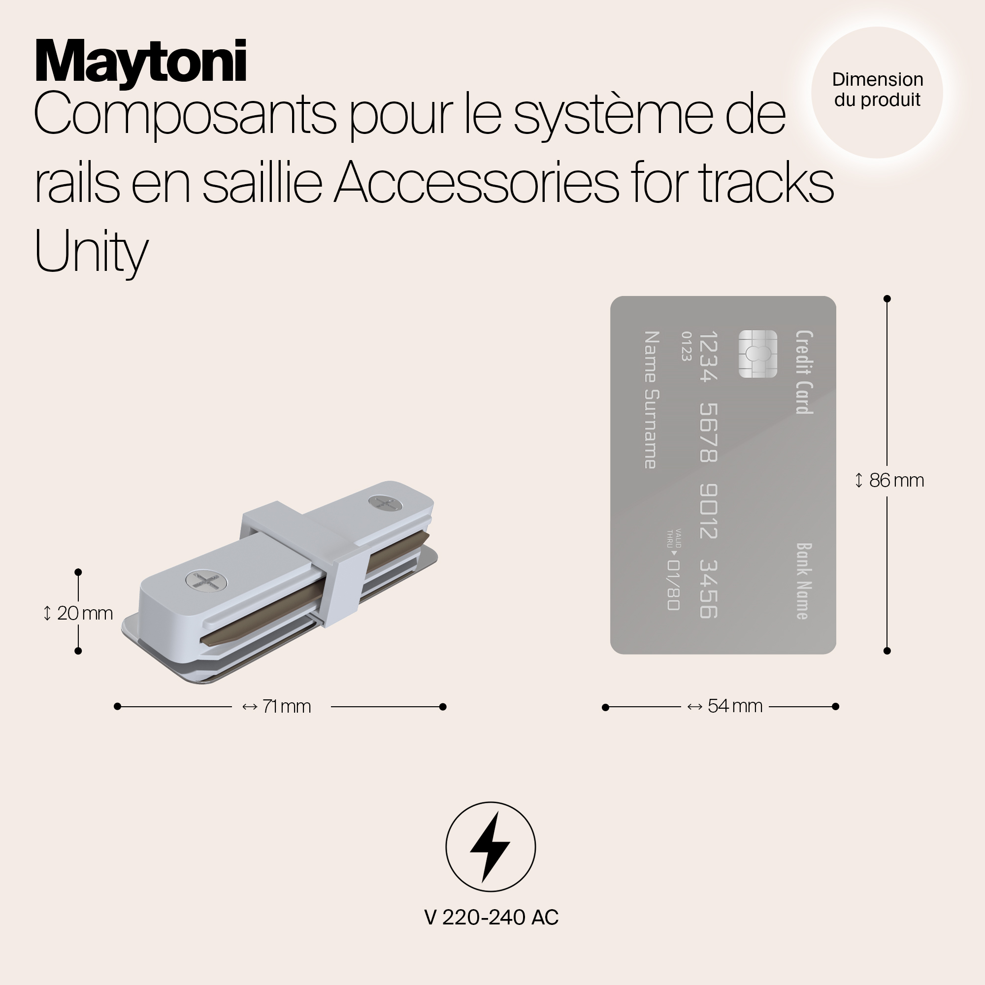 картинка Коннектор прямой Maytoni Track TRA001C-11W от магазина pro-decor.kz