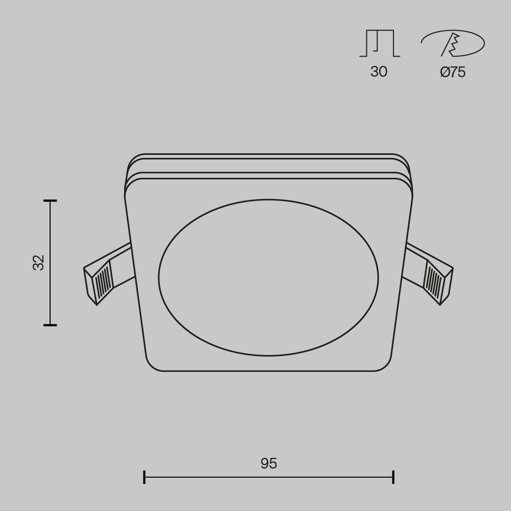 картинка Встраиваемый светодиодный светильник Maytoni Phanton DL303-L12W от магазина pro-decor.kz