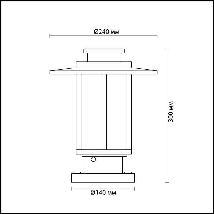 картинка Уличный светильник Odeon Light Nature Mito 4047/1B от магазина pro-decor.kz