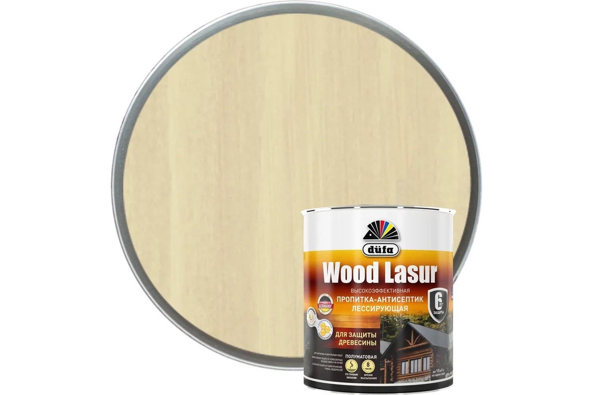 Купить Dufa Пропитка WOOD LASUR бесцветная 2,5л Dufa Пропитка WOOD LASUR бесцветная 2,5л