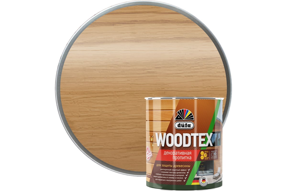 Купить Dufa Пропитка WOOD TEX орех 3л Dufa Пропитка WOOD TEX орех 3л