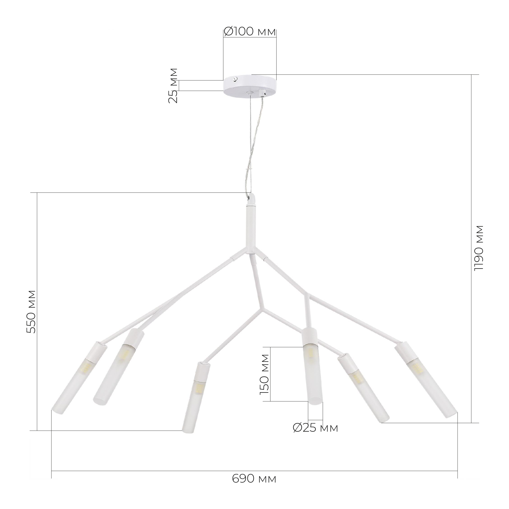картинка SLE1129-503-06 Светильник подвесной от магазина pro-decor.kz