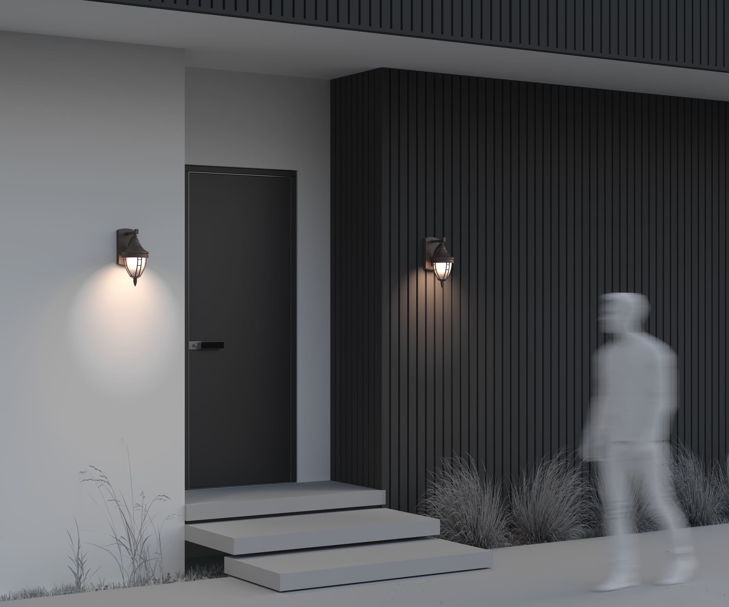 картинка Уличный настенный светильник Maytoni Novara O027WL-01B от магазина pro-decor.kz
