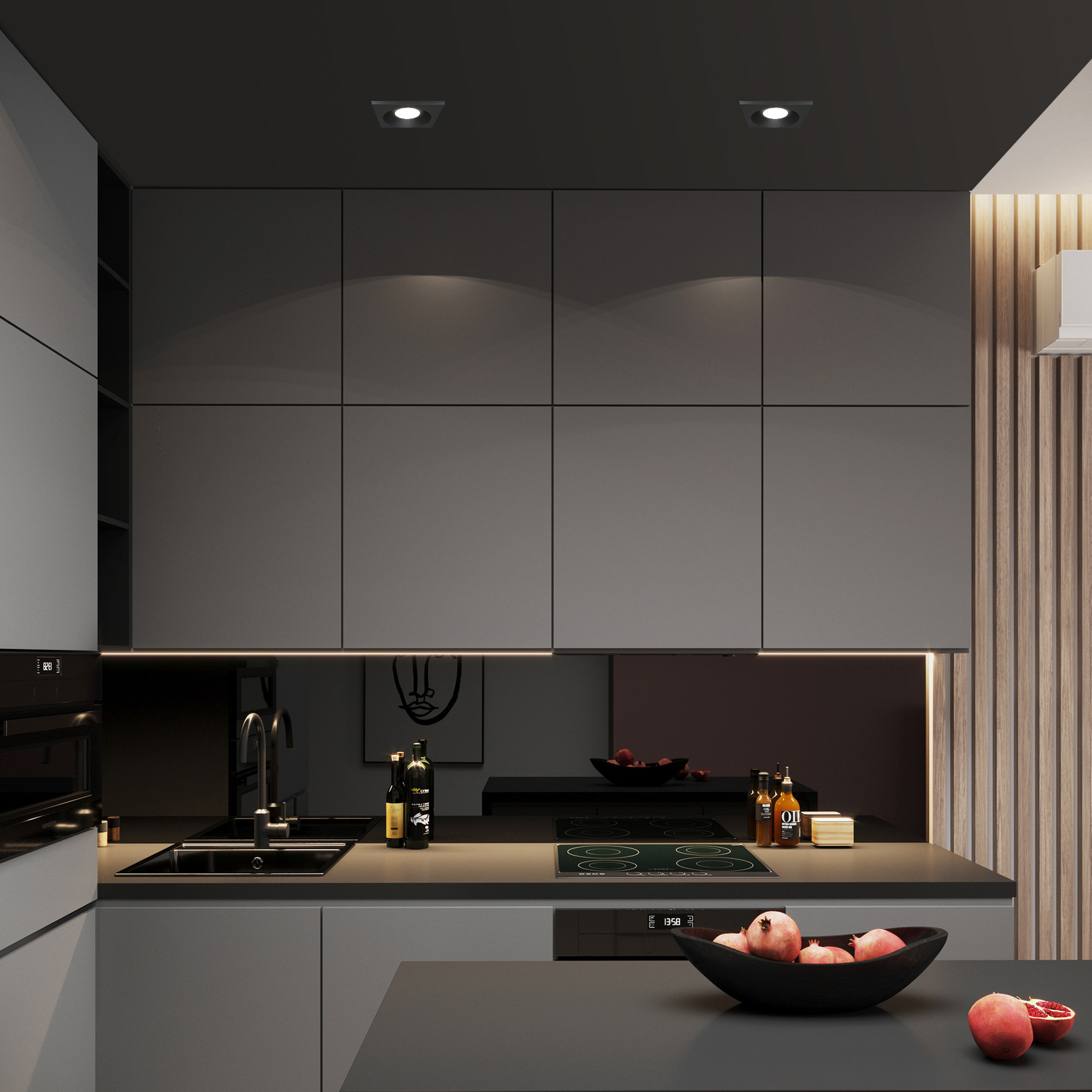 картинка Встраиваемый светильник Maytoni Zoom DL033-2-01B от магазина pro-decor.kz