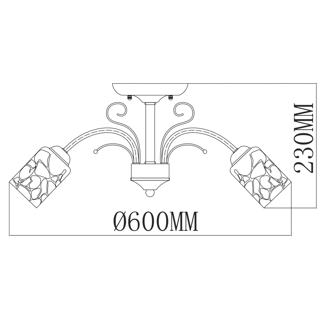 картинка Потолочная люстра MW-Light Олимпия 261019505 от магазина pro-decor.kz