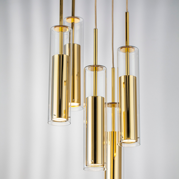картинка 756052 Люстра CILINO 5х40W GU10 GOLD от магазина pro-decor.kz