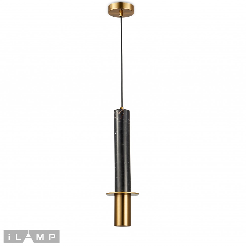 картинка Светильник подвесной iLamp Lofty 10705-1 BK-BR от магазина pro-decor.kz