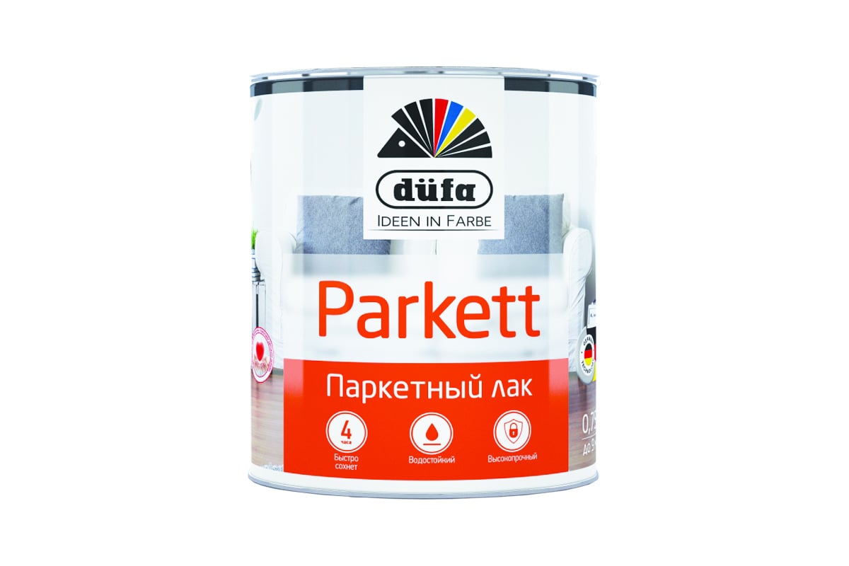 Dufa Лак PARKETT паркетный глянцевый   750мл