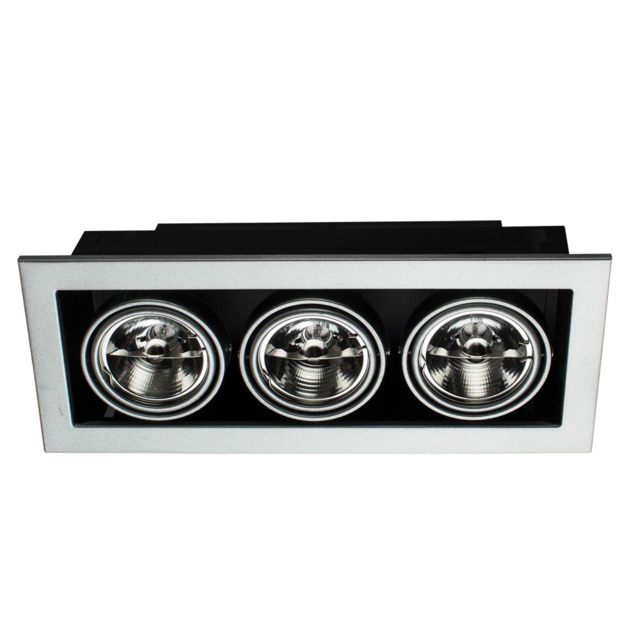 картинка Встраиваемый светильник Arte Lamp Technika A5930PL-3SI от магазина pro-decor.kz