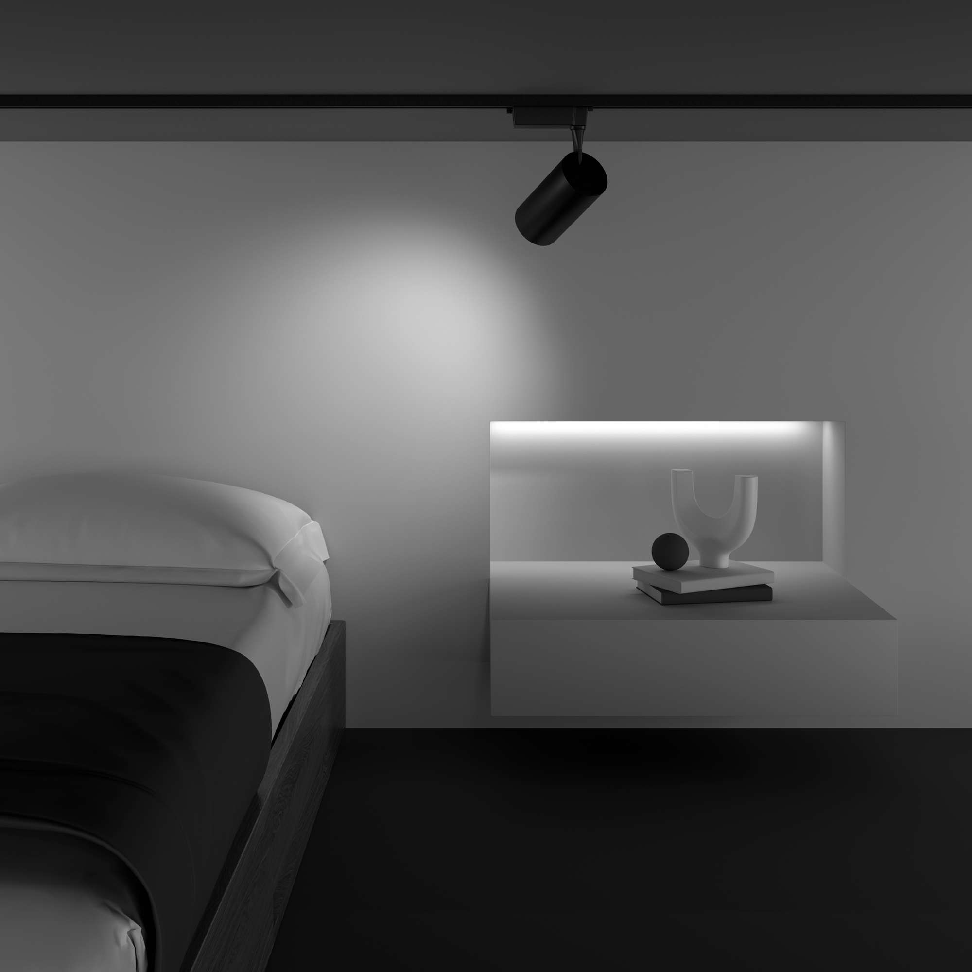 картинка Трековый светильник Technical TR003-1-36W4K-W-B от магазина pro-decor.kz