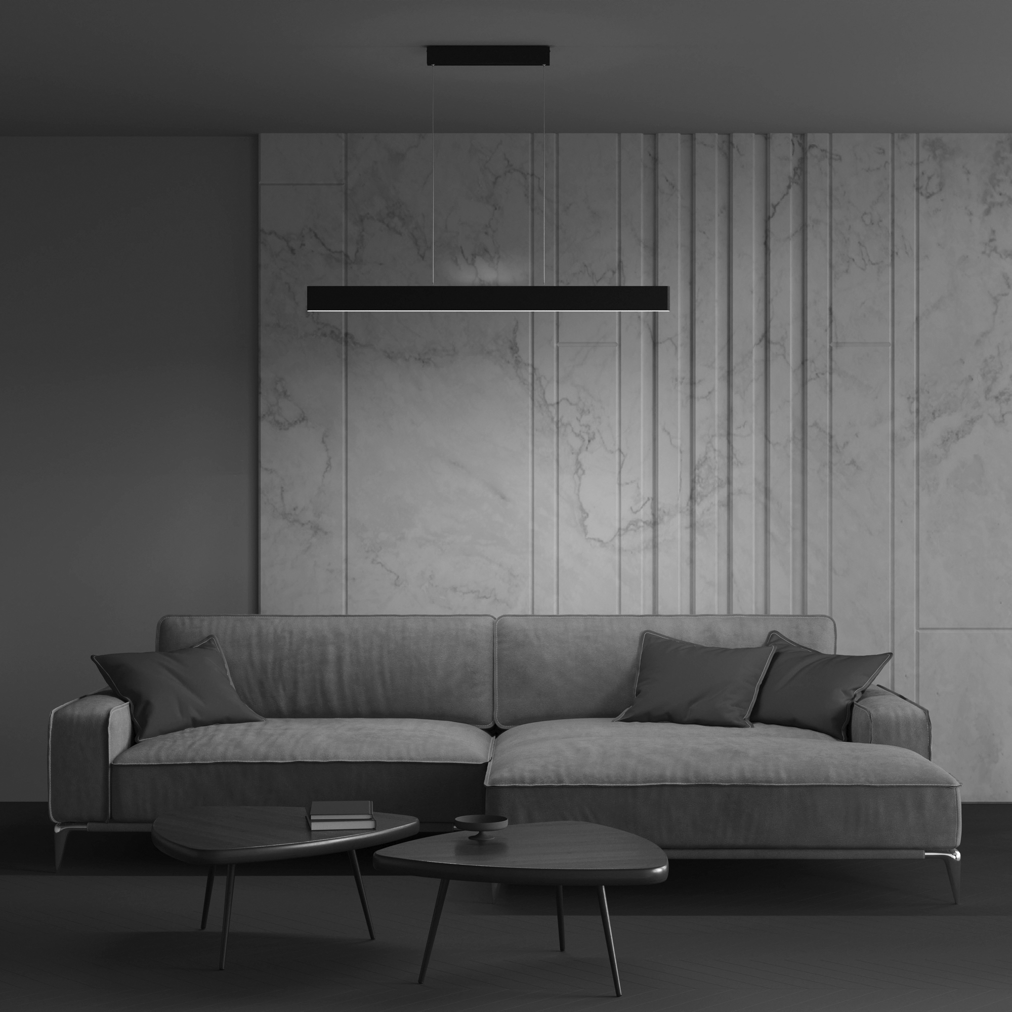 картинка Подвесной светодиодный светильник Maytoni Step P010PL-L30B от магазина pro-decor.kz